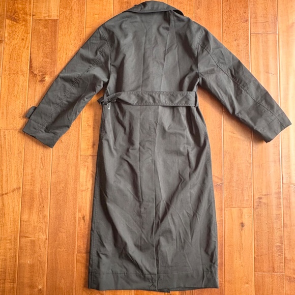 NWT MNG Water Repellent Oversized Double Breasted Trench Coat Womens XXS Black - Picture 8 of 14